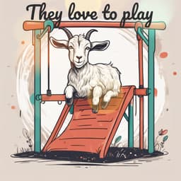 Goats love to play